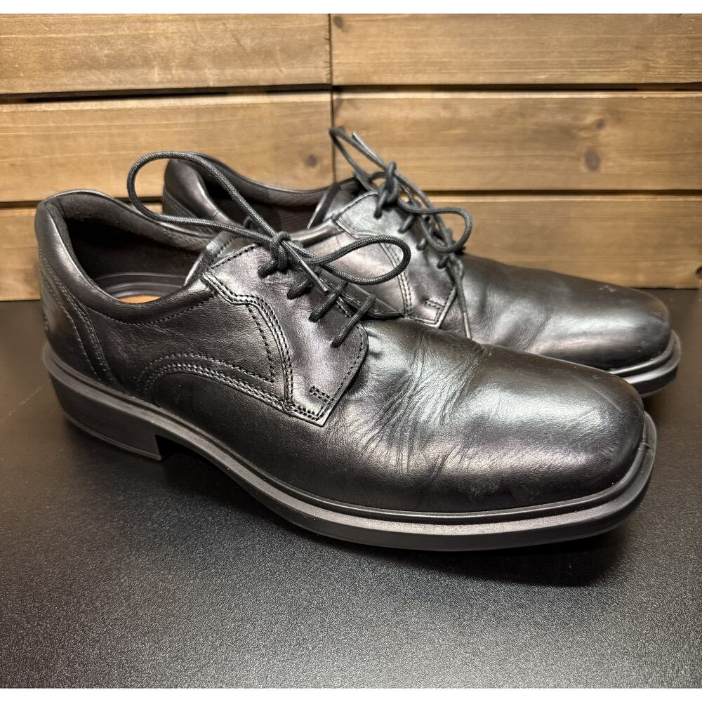 Ecco Men's Helsinki 2 Bike-Toe Oxfords Shoes Black Size 8